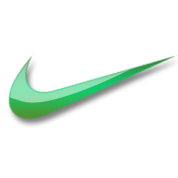 Nike green logo