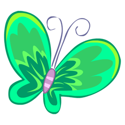 Green Butterfly-256