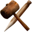 Hammer stake icon