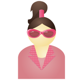 Sunglass woman pink