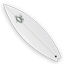 Surfboard white icon