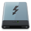 HDD Graphite Thunderbolt B icon