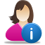 Female user info Icon