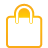 Shopping Bag yellow icon