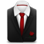 Red Tie   Rose icon