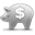 Piggy Bank grayscale-32