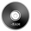 DVD RAM black icon