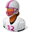 Footballplayer Female Dark icon