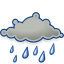 Gnome Weather Showers Scattered icon
