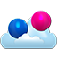 Flickr cloud icon