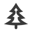 Black Tree Conifer Icon