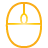 Mouse yellow icon