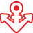 Anchor red Icon