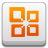 Office Powerpoint 2 square icon