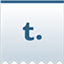 Tumblr ribbon hover icon
