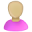 User female olive pink bald-32