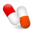 Pills red&white Icon
