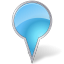 Map Marker Bubble Azure icon