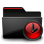 Folder Tasks black red icon