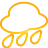 Weather Rain yellow icon