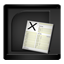 Black MicrosoftExcel icon