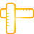 Ruler yellow icon