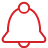 Bell red icon