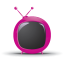 Red Rounded TV icon