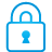 Lock blue icon