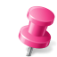 Map Marker Push Pin 2 Right Pink-64