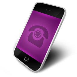 Phone purple