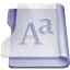 Purple font icon
