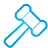 Auction blue icon