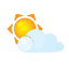 Sun littlecloud Icon