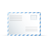 Blue White Envelope-48