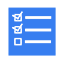 Tasks blue icon