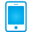 Mobile blue icon