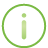 Information green icon