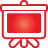 Presentation red icon
