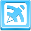Blog Writing Button Blue icon