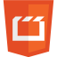 HTML5 logos Multimedia-64