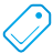 Tag blue icon