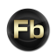 Flashbuilder Black and Gold Icon