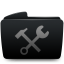 Folder black utilities icon
