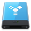 HDD Blue Firewire W icon