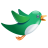 Twitter green birdie-48