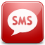 Sms red icon