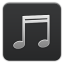 Music Grey icon
