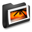 Photos Black Folder icon