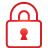 Lock red Icon